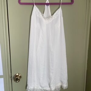 Aerie ivory lace camisole babydoll sleep dress Sz Med
